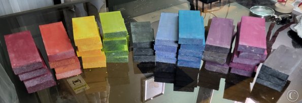 Array of Coloured Wood