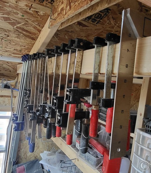 Clamps at an angle