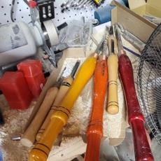 Some carbide turning tools